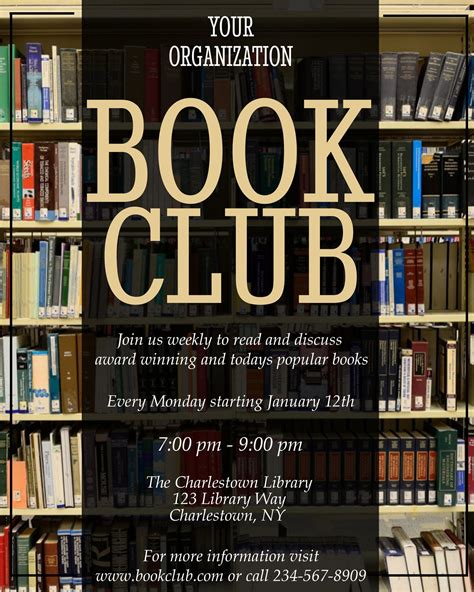 book club poster